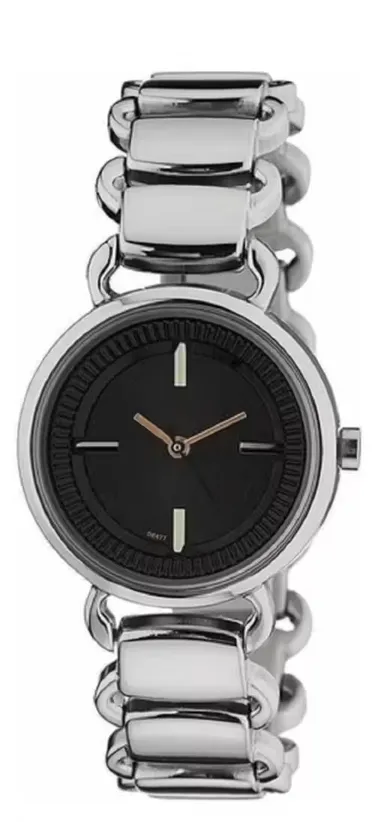 Black Dial Analog Women’s Watch | Leather Strap | Water‑Resistant Stylish Gift