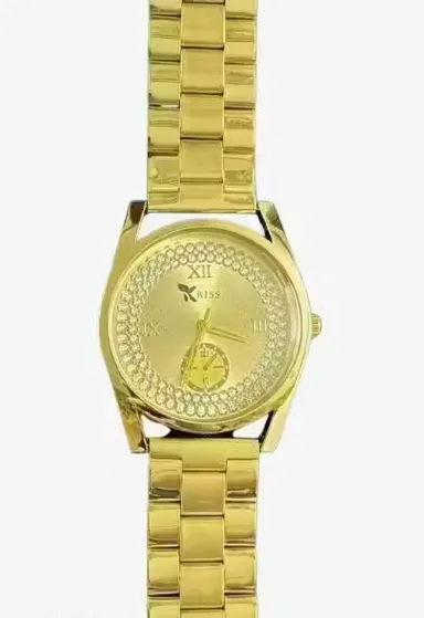 Golden Dial Analog Watch | Gold Dial | Steel Bracelet thumbnail 0