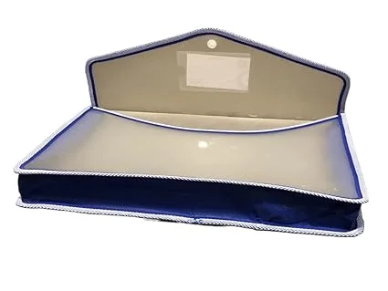 Plastic File Folder | Expanding Poly Envelope | Waterproof Legal Size Document Wallet | Snap Button Closure | Multicolor Pack of 5 | Durable Office Filing image 4