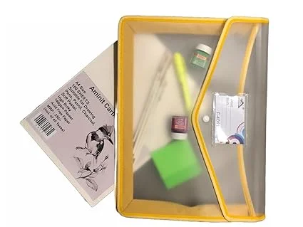 Plastic File Folder | Expanding Poly Envelope | Waterproof Legal Size Document Wallet | Snap Button Closure | Multicolor Pack of 5 | Durable Office Filing image 3