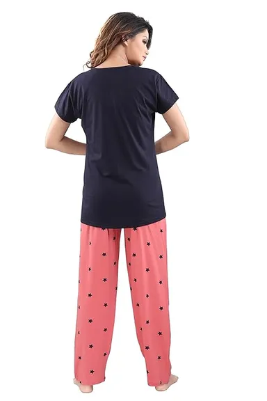  Women Cotton Nightsuit Set | Ladies Sleepwear Combo | Printed Pajama Set for Women thumbnail 2