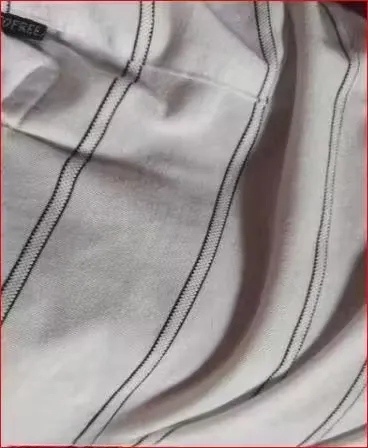 Men Cotton Collar T-Shirt with Pocket | Half Sleeves Striped | Summer Casual White thumbnail 3