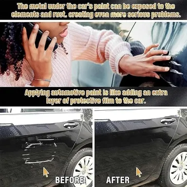 Premium Car Scratch Repair Pen | 2-in-1 Automotive Touch Up Paint Pen for Deep Scratches & Minor Paint Imperfections | Special Black Automotive Coating | Car & Bike Paint Fix thumbnail 3