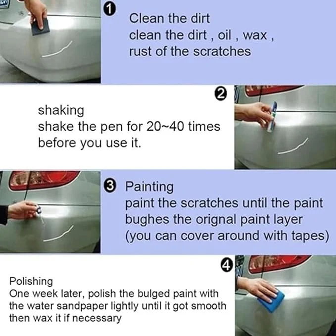 Premium Car Scratch Repair Pen | 2-in-1 Automotive Touch Up Paint Pen for Deep Scratches & Minor Paint Imperfections | Special Black Automotive Coating | Car & Bike Paint Fix image 5