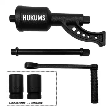 Hukums 1 Inch 3800 Nm Max|Torque Labour Saving Wrench With 2 Sockets thumbnail 2