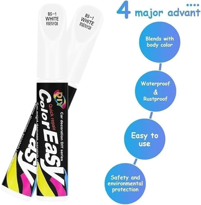 Car Scratch Remover Touch Up Paint Pen | Automotive Car Paint Pen 2-in-1 Scratch Repair for Deep Scratches | Special-Purpose White Car Paint image 6