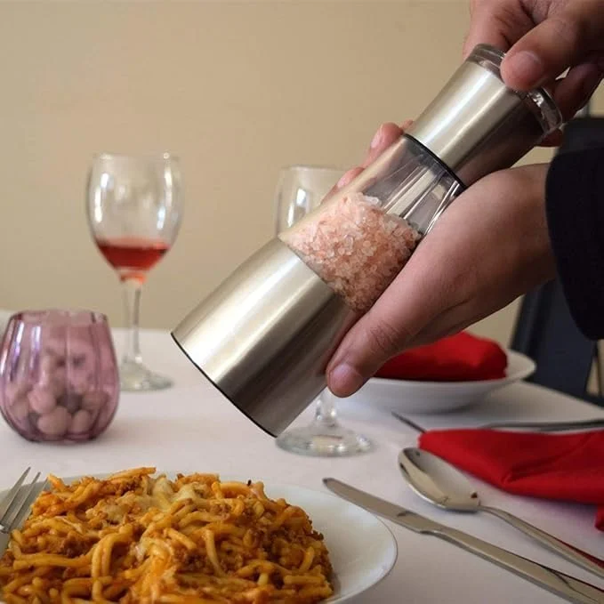  Salt and Pepper Grinder for Home & Kitchen | Adjustable Coarseness Stainless Steel Spice Grinder  image 2