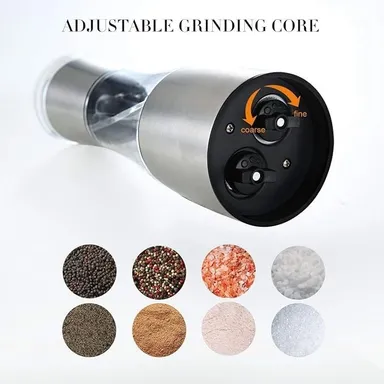  Salt and Pepper Grinder for Home & Kitchen | Adjustable Coarseness Stainless Steel Spice Grinder  thumbnail 2