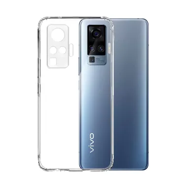 Transparent Soft Back Case Cover for Vivo X50 Pro |  Slim Fit | designed for durability and clarity thumbnail 1
