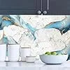 Wall Love Marble Oilproof Waterproof Self-Adhesive Sheet Stickers | 60x200cm Countertop Cabinet Furniture Wallpaper | New Golden Line Sky Design | Easy Peel and Stick Application image 6