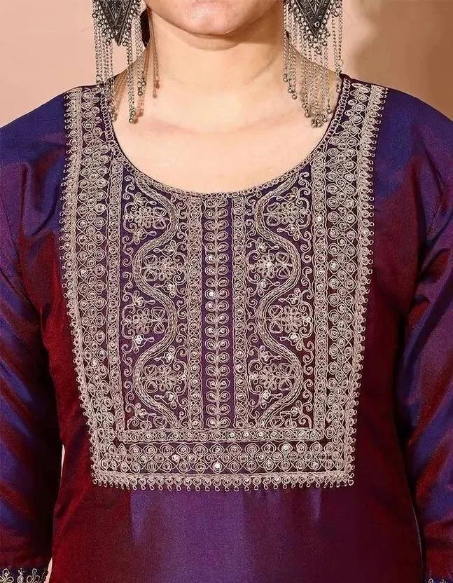 Nyari Wear Women's Kurti Pant Dupatta Set - Size S image 4