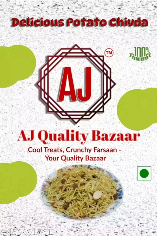 Laxminarayan Falhari Mix | Farali Chiwda Namkeen | Phalhari Farsan | Potato Sticks Snack | 500g | Savory & Crunchy image 3