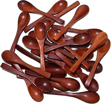 Handmade Wooden Masala Spoon for Small Containers | Eco-Friendly, Durable, Perfect for Tea, Coffee, Sugar & Spices |Pack of 48 | Ideal for Kitchen Use | CICONIA Wooden Handicrafts thumbnail 0