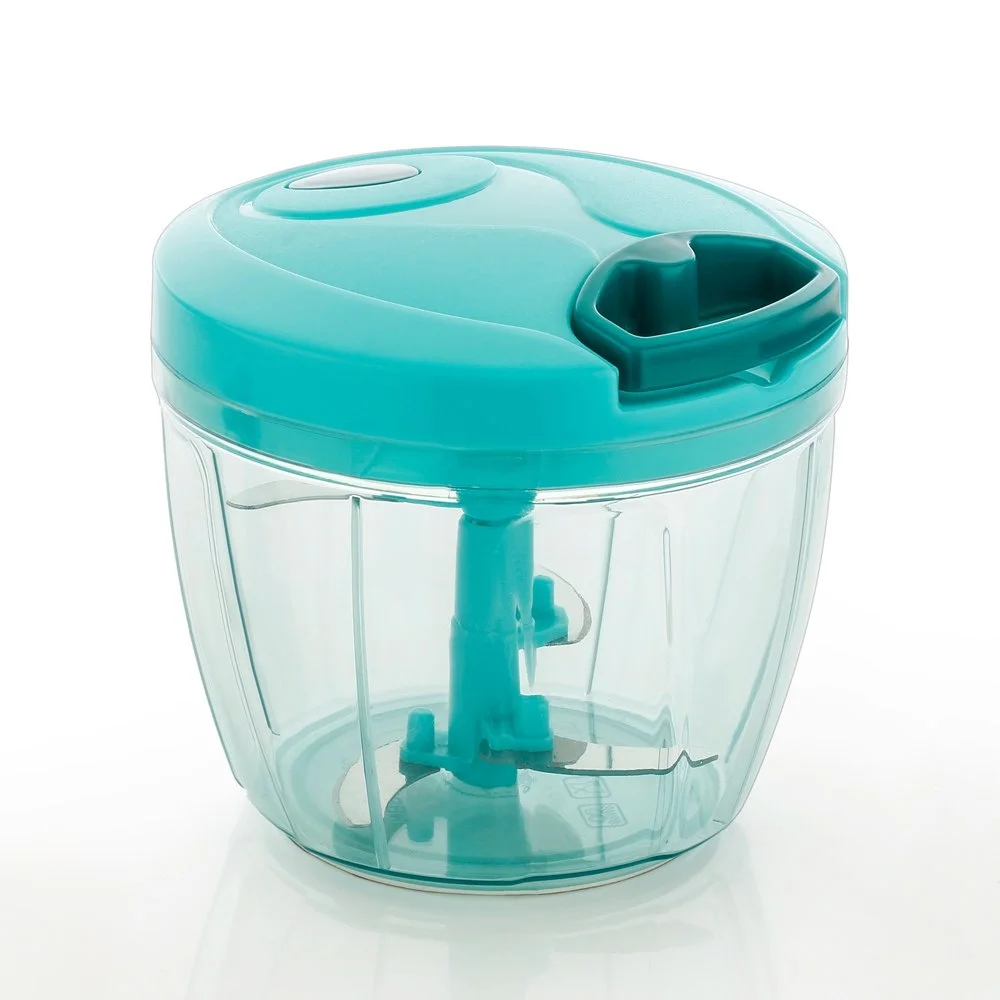 Manual Chopper | 750 ml Mini Kitchen Chopper with Stainless Steel Blades Plastic Manual Vegetable Chopper for Kitchen, Vegetable Cutter for Kitchen, Onion Chopper, Onion Cutter image 1