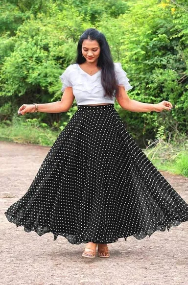 Nyari Wear Women Ethnic Top Skirt Set | L Size | Comfortable Cotton | Stylish Ethnic Wear 