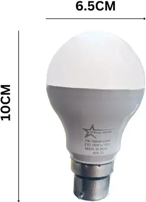Starlight 7W LED Bulb | Basic Standard B22, Energy Saving, Long-Lasting | Home & Office Lighting | White Light  image 2