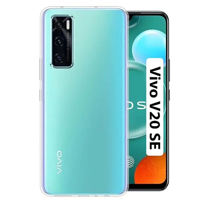 Ultra-Hybrid Crystal Clear Back Case for vivo V20 SE | Shockproof Silicone Transparent Bumper | Camera Protection | Slim & Durable Phone Cover image 1