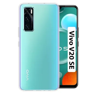 Ultra-Hybrid Crystal Clear Back Case for vivo V20 SE | Shockproof Silicone Transparent Bumper | Camera Protection | Slim & Durable Phone Cover thumbnail 0