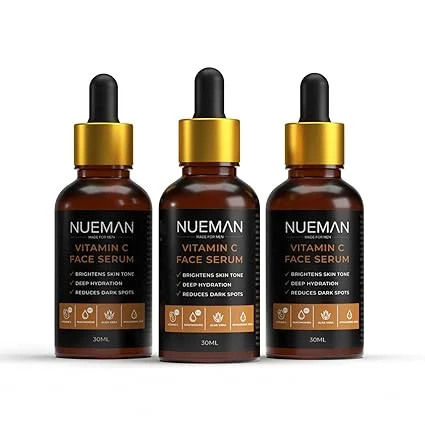 NUEMAN Vitamin C Face Serum 90 ml| For Men | 15% Vitamin C Niacinamide Hyaluronic Acid & Licoricey | Brightens Skin Fades Dark Spots Fragrance-Free| Dermatologically Tested image 1
