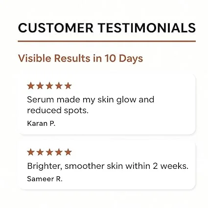 NUEMAN Vitamin C Face Serum 90 ml| For Men | 15% Vitamin C Niacinamide Hyaluronic Acid & Licoricey | Brightens Skin Fades Dark Spots Fragrance-Free| Dermatologically Tested image 6