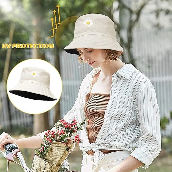 Vrutwa Women Bucket Hat | Foldable Cotton Summer Sun Hat for Outdoor image 6