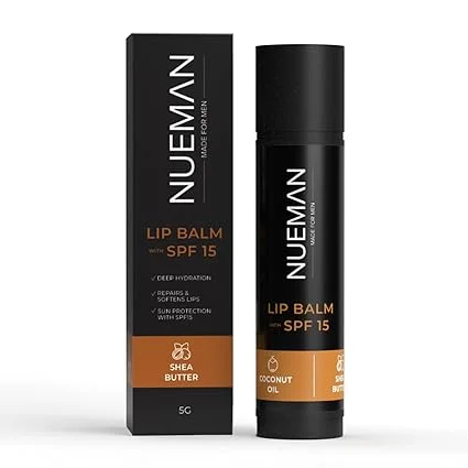 NUEMAN Charcoal Brightening Face Wash |Lip Balm SPF 15 | Activated Charcoal| Niacinamide| Salicylic Acid | Skincare Combo for Men | Acne & Lip Care 100ml 5g image 3