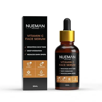 NUEMAN Charcoal Face Wash & Vitamin C Serum Combo for Men | Acne Fighting| Skin Brightening| Niacinamide| 100ml Face Wash| 30ml Serum | Dermatologically Tested image 3