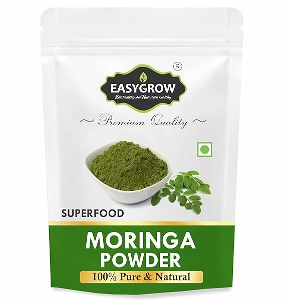 Natural Moringa Powder | Multivitamin Superfood |For Men Women & Kids | Energy, Immunity & Hair Health image 1