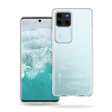 Vivo V30 Pro 5G Transparent Silicone Back Cover | Slim Soft Mobile Case thumbnail 0