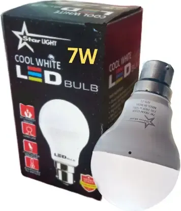 STARLIGHT 9 W Round B22 D LED Bulb | Energy-Saving, Durable, Home & Office Use, White Light| Pack of 4 thumbnail 1