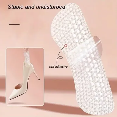 Vrutwa Heel Liner Cushions | 2 Pair Silicone Heel Grips for Women and Men | Anti Slip Heel Pads for Loose Shoes and Blisters thumbnail 1