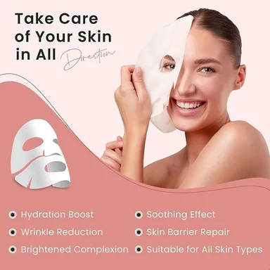 Vrutwa Bio-Collagen Overnight Face Mask | Deep Hydration | Anti-Aging & Pigmentation | Pore Minimizing | Elasticity & Skin Perfecting | Paraben-Free | All Skin Types | 1 Piece thumbnail 1