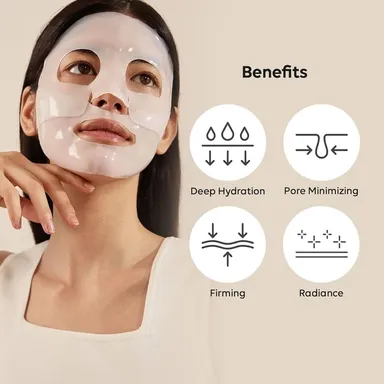 Vrutwa Bio-Collagen Overnight Face Mask | Deep Hydration | Anti-Aging & Pigmentation | Pore Minimizing | Elasticity & Skin Perfecting | Paraben-Free | All Skin Types | 1 Piece thumbnail 2