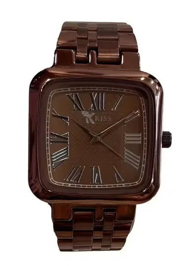 Copper Dial Analog Watch for Men | Stainless Steel Case | Elegant & Durable | Classic Men's Wristwatch thumbnail 0