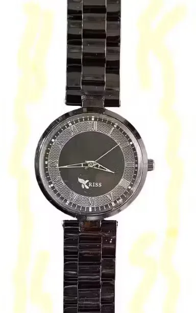 Black Dial Analog Watch for Men | Classic Men's Wristwatch | Stylish Black Round Dial | Durable Leather Strap | Elegant Men's Timepiece thumbnail 0