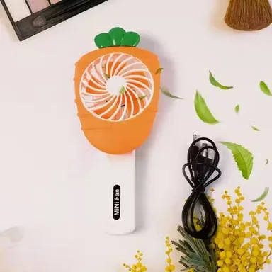 Foldable Rechargeable Mini Handheld Fan | Portable Electric Personal Fan | Desktop & Hand Bar Fan thumbnail 1
