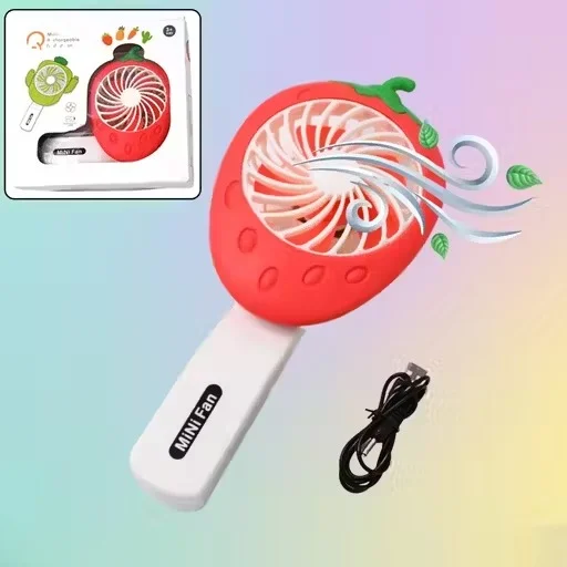 Foldable Rechargeable Mini Handheld Fan | Portable Electric Personal Fan | Desktop & Hand Bar Fan image 1