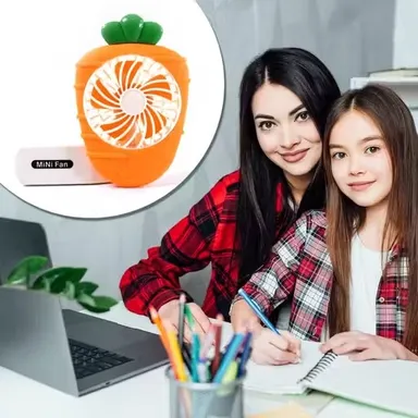 Foldable Rechargeable Mini Handheld Fan | Portable Electric Personal Fan | Desktop & Hand Bar Fan thumbnail 3