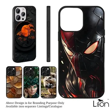 Leeon iPhone 16 Pro Metal Back Printed Black Horse Case | 360° Protection | Soft TPU Edges | HD Print Full Cover thumbnail 3