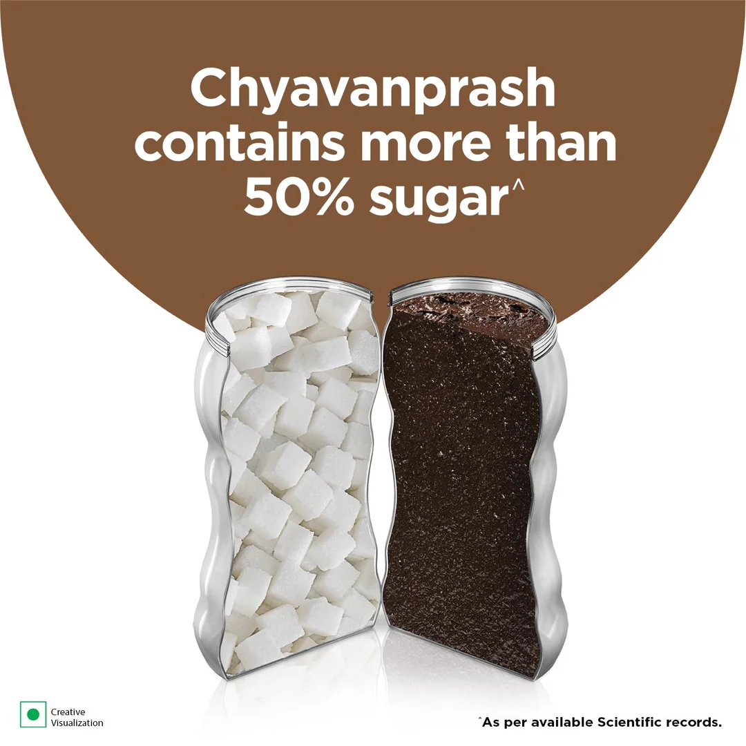 Zandu Chyawanprash Jaggery Immunity Booster | No Refined Sugar | Ayurvedic Herbal Supplement 910g | Natural Health Tonic for Adults | Best Immunity Support image 3