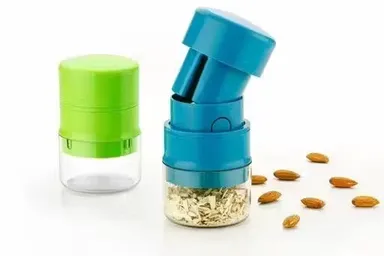 Dry Fruit Cutter & Multipurpose Chopper | ABS Plastic | Grinder Garlic‑Ginger & Almond Cutter | Thumb‑Guard Kitchen Tool thumbnail 2
