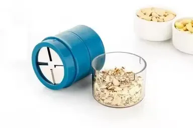 Dry Fruit Cutter & Multipurpose Chopper | ABS Plastic | Grinder Garlic‑Ginger & Almond Cutter | Thumb‑Guard Kitchen Tool
