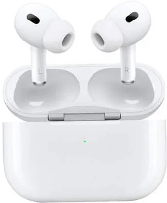 Airdods Pro | True Wireless Bluetooth Earphones with Case Cover | 3 Hours Playtime | Noise Cancelling TWS Earbuds | Compatible with All Smartphones | White