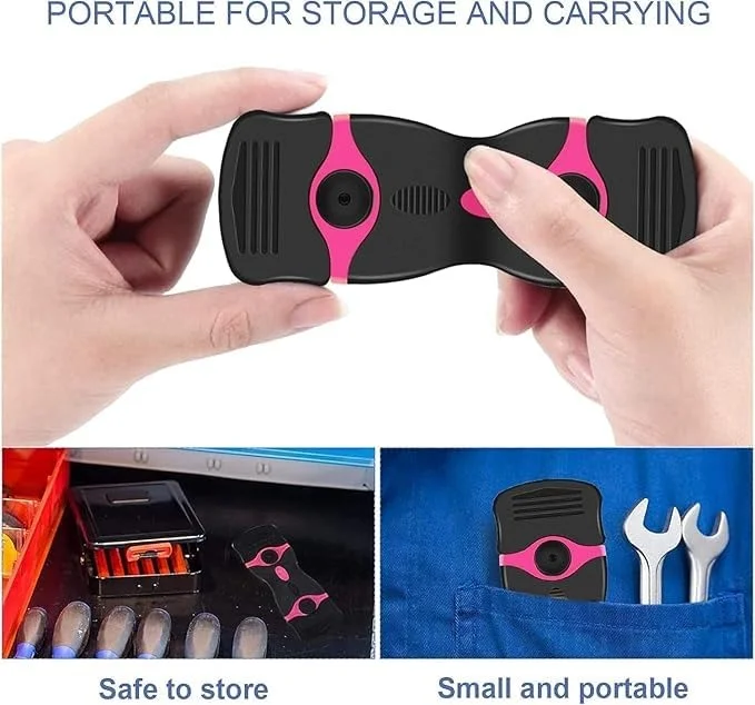 Vrutwa Razor Blade Scraper | Double Edged Scraping Tool | 10 Pcs Razor Blades | Paint Glass Decals Stickers Labels Caulk & Adhesive | Pink image 5