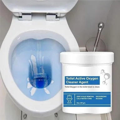 Vrutwa Toilet Oxygen Cleaner | Powder 250g  Liquid 150ml Combo | Active Oxygen Bathroom Cleaner for Deep Cleaning and Odor Removal thumbnail 2