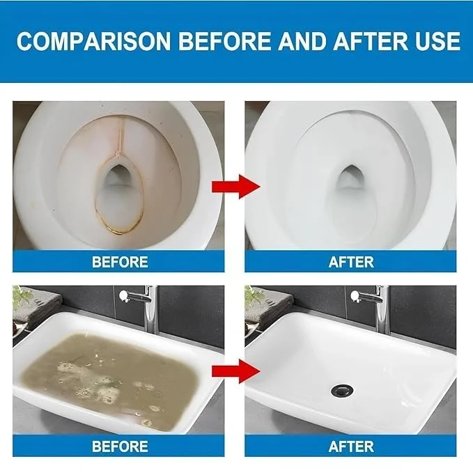 Vrutwa Toilet Oxygen Cleaner | Powder 250g Liquid 150ml Combo | Active Oxygen Bathroom Cleaner for Deep Cleaning and Odor Removal image 5