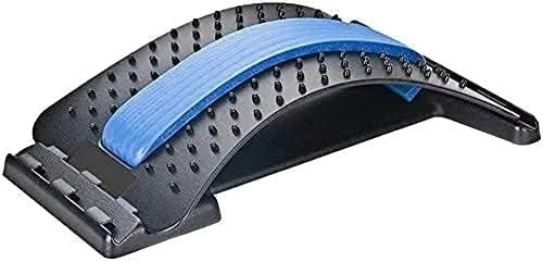 Vrutwa Plastic Magic Back Support | Adjustable Lumbar Stretcher & Massage Device | 3 Levels for Back Pain Relief | Office Chair Car Bed Use image 1