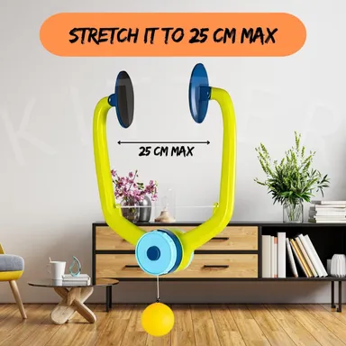 Vrutwa Hanging Table Tennis Self Training Set | 2 Rackets & 4 Practice Balls | Indoor Gaming & Parent-Child Interaction thumbnail 3