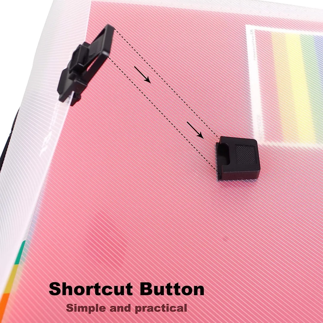Vrutwa Expanding Files Folder 13 Pockets | A4 Rainbow Accordion Organizer | High Capacity Document Folder with Carry Handle | Office & Study Use image 5