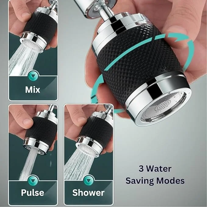 Vrutwa 3 Mode Sink Faucet Spray Head | Kitchen Tap Extender Multicolor | 360° Swivel Faucet Nozzle Replacement with Filter image 2